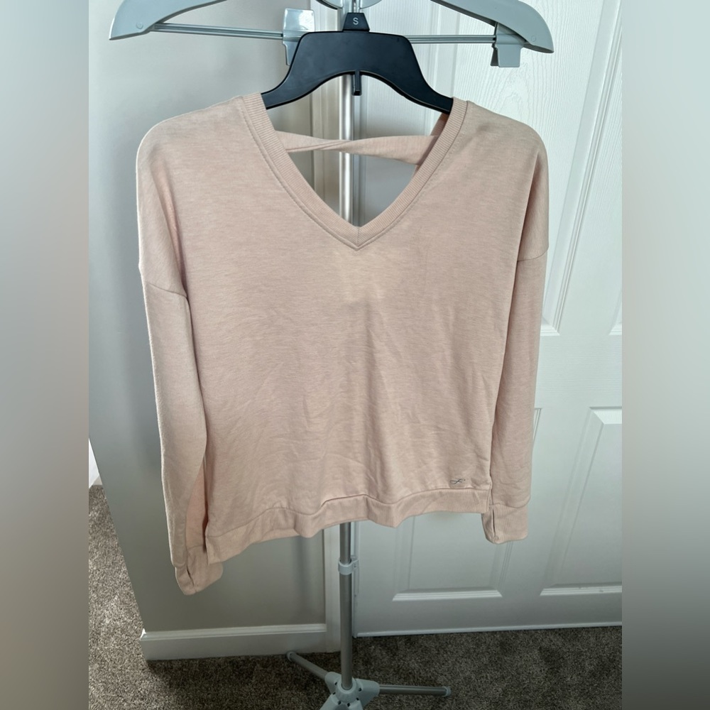 Freely Pink Long Sleeve Lightweight Sweatshirt Size XS NWOT